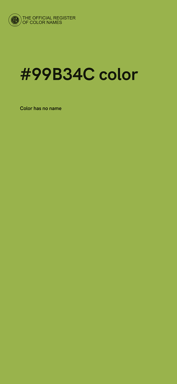 #99B34C color image