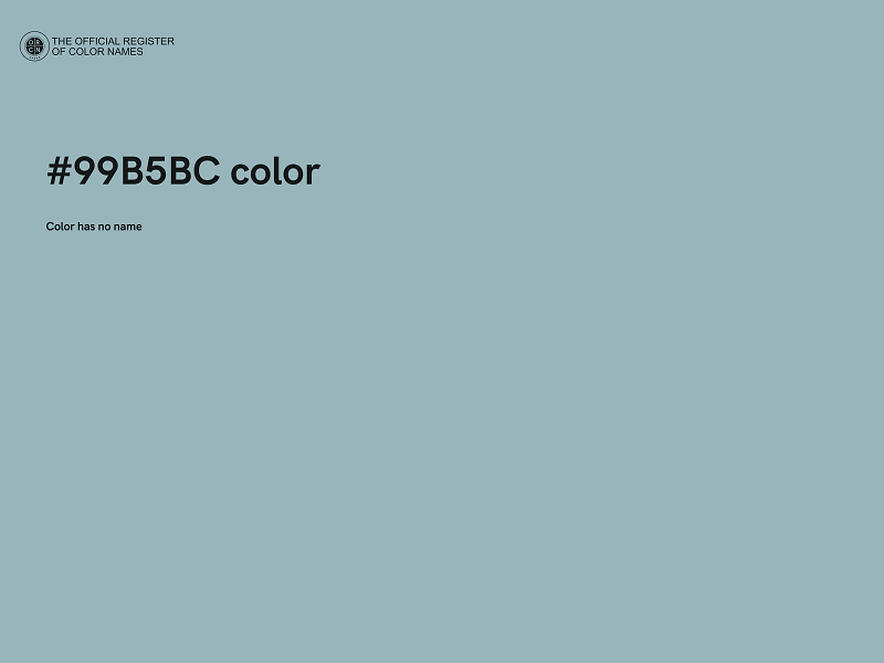 #99B5BC color image