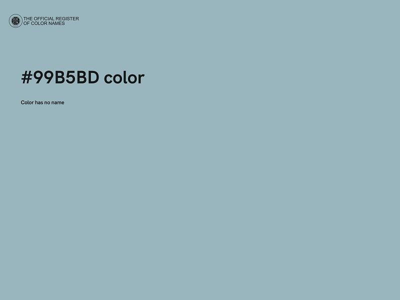 #99B5BD color image