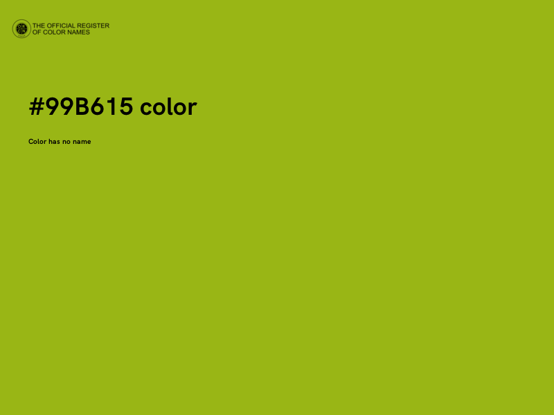 #99B615 color image
