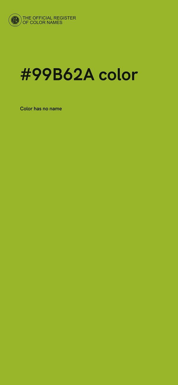 #99B62A color image