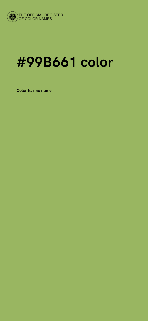 #99B661 color image