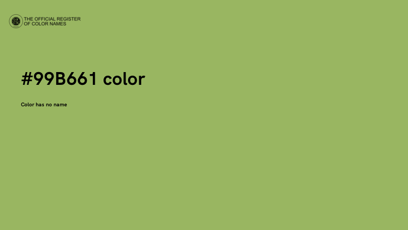 #99B661 color image