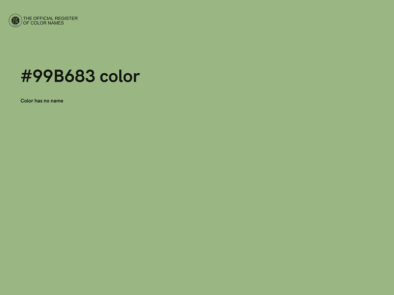 #99B683 color image