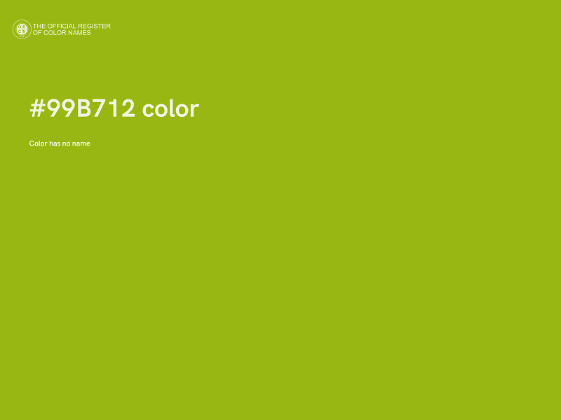 #99B712 color image