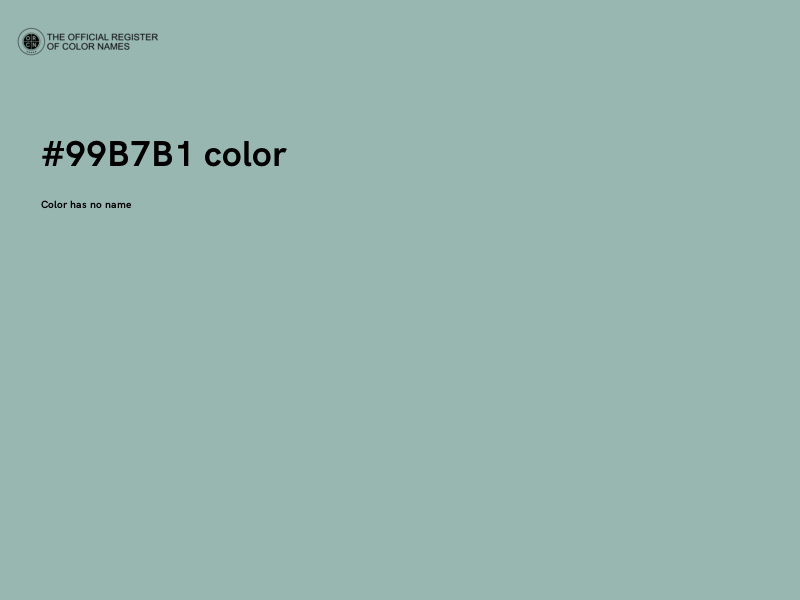 #99B7B1 color image