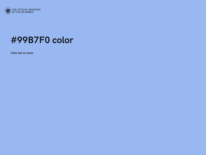 #99B7F0 color image