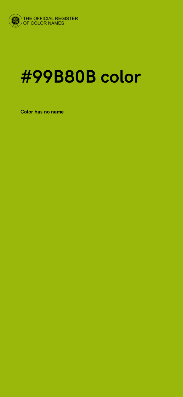 #99B80B color image