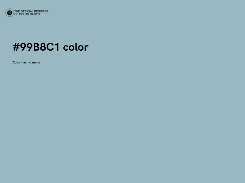 #99B8C1 color image