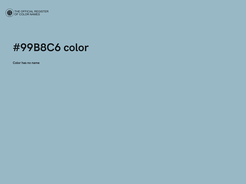#99B8C6 color image