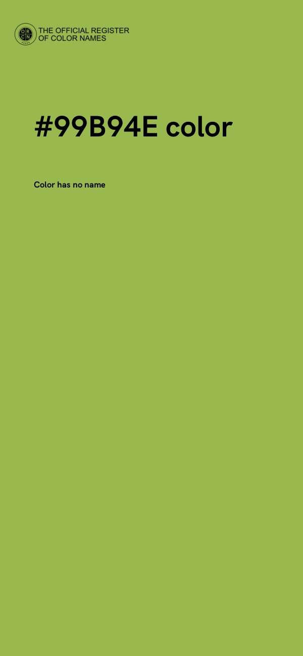 #99B94E color image