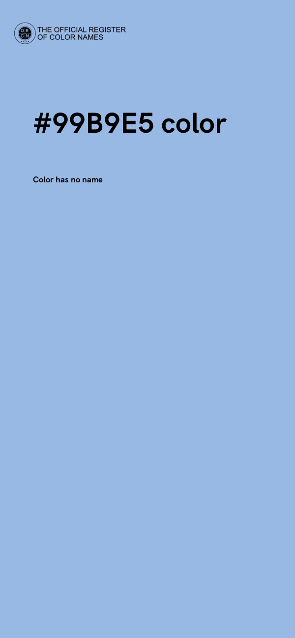 #99B9E5 color image