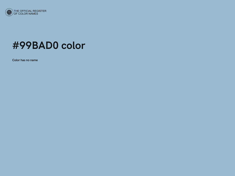 #99BAD0 color image