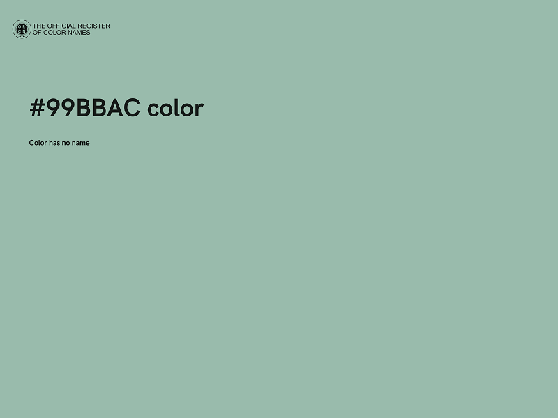 #99BBAC color image