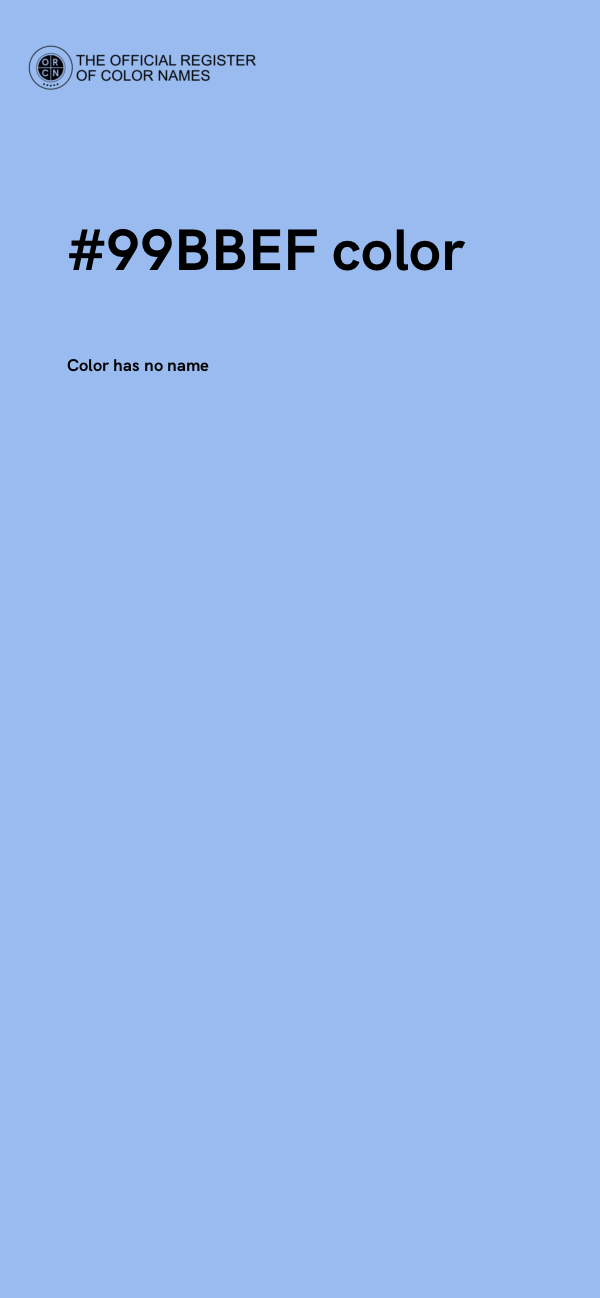 #99BBEF color image