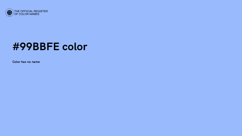 #99BBFE color image