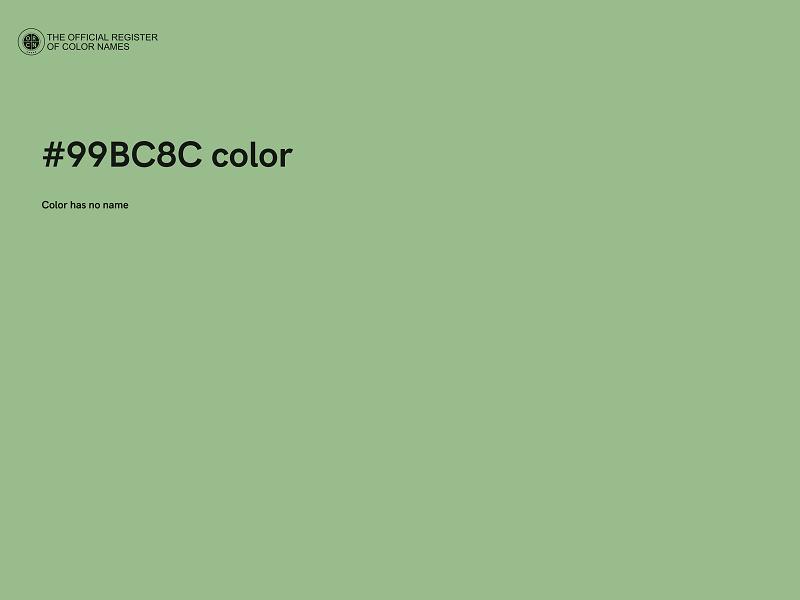 #99BC8C color image