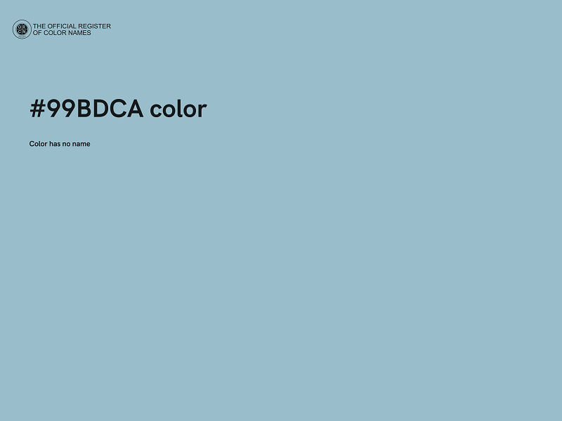 #99BDCA color image