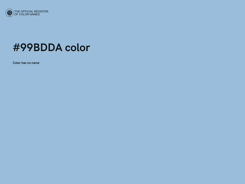 #99BDDA color image