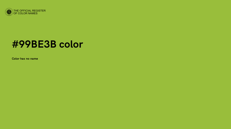 #99BE3B color image