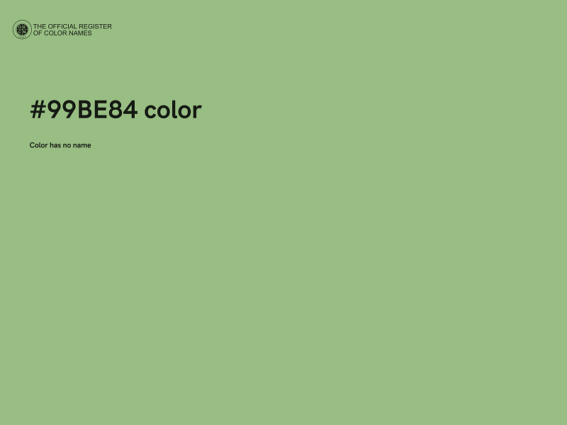 #99BE84 color image