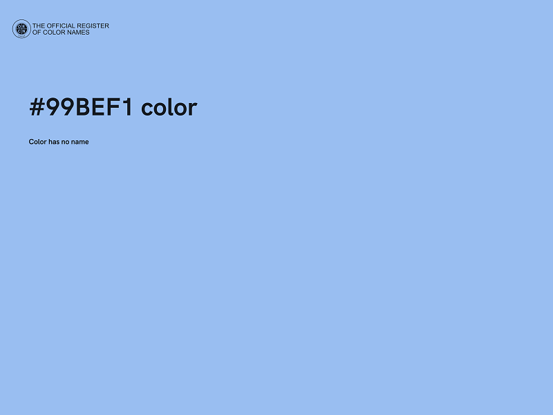 #99BEF1 color image