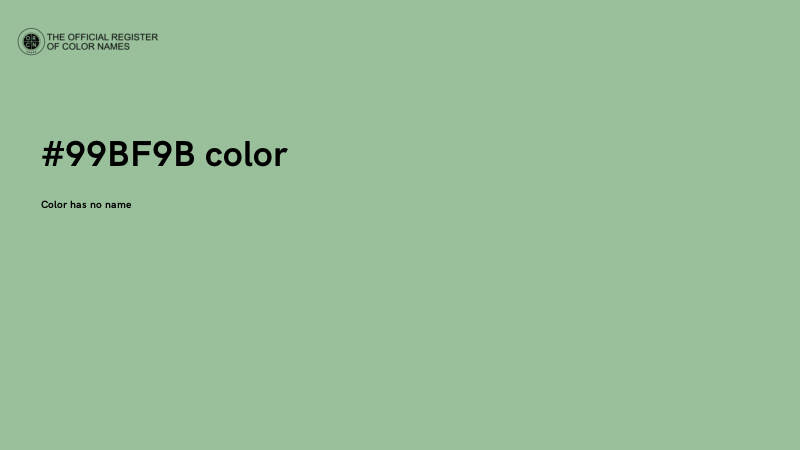#99BF9B color image
