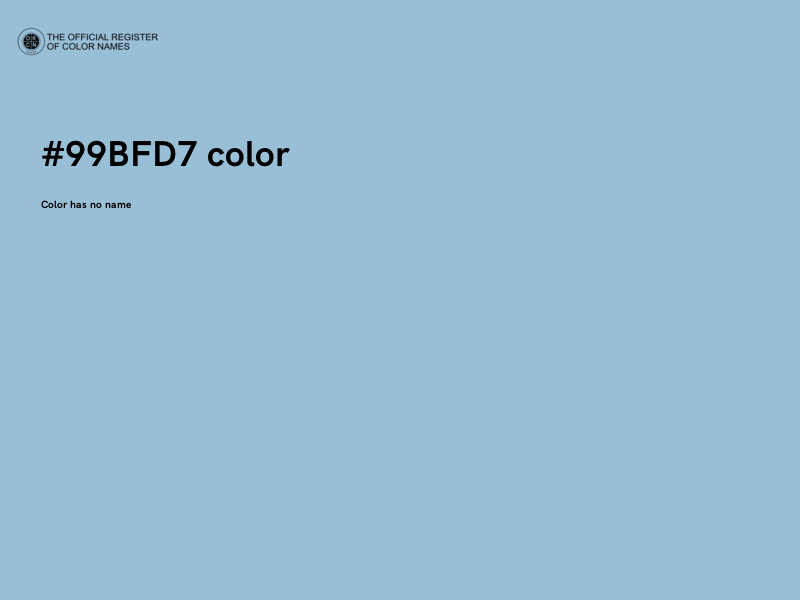 #99BFD7 color image