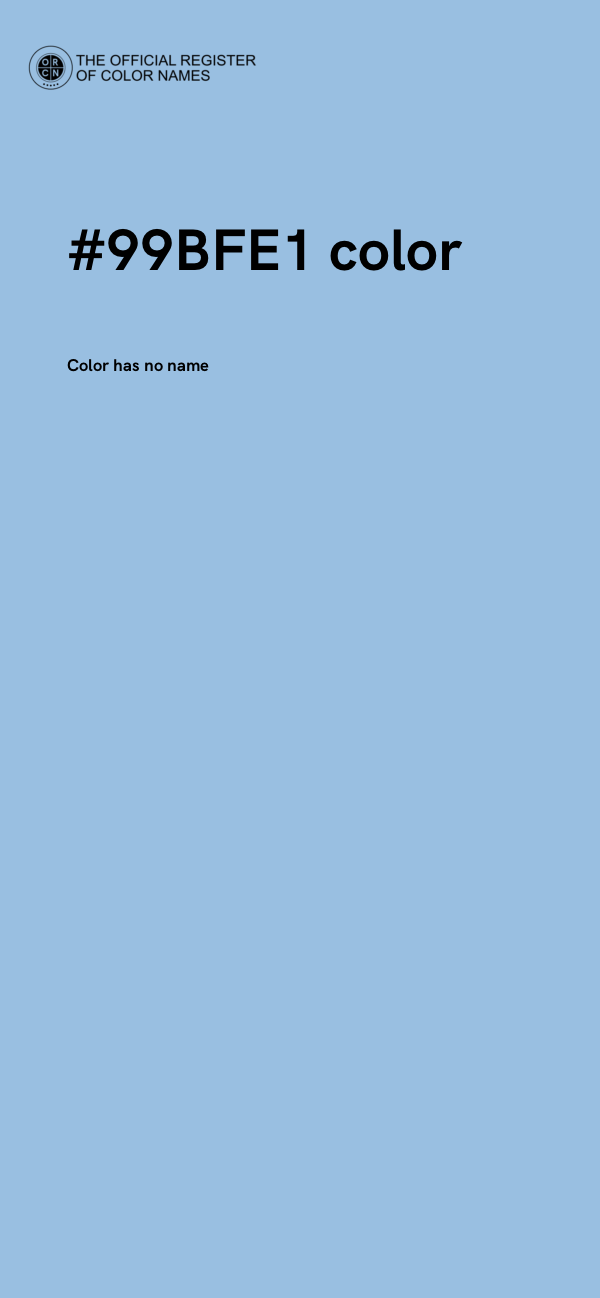 #99BFE1 color image