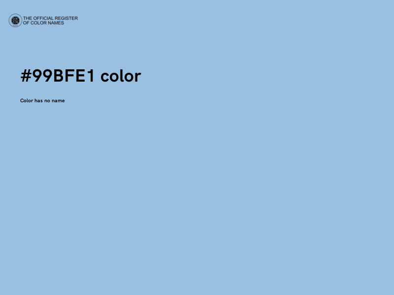 #99BFE1 color image