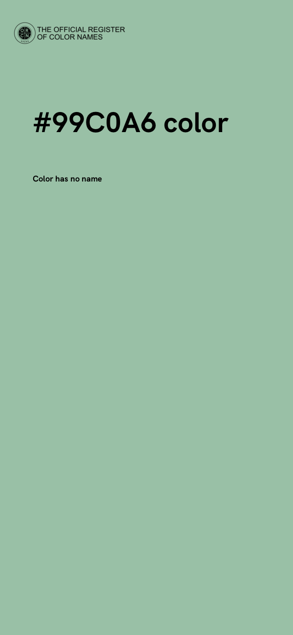 #99C0A6 color image