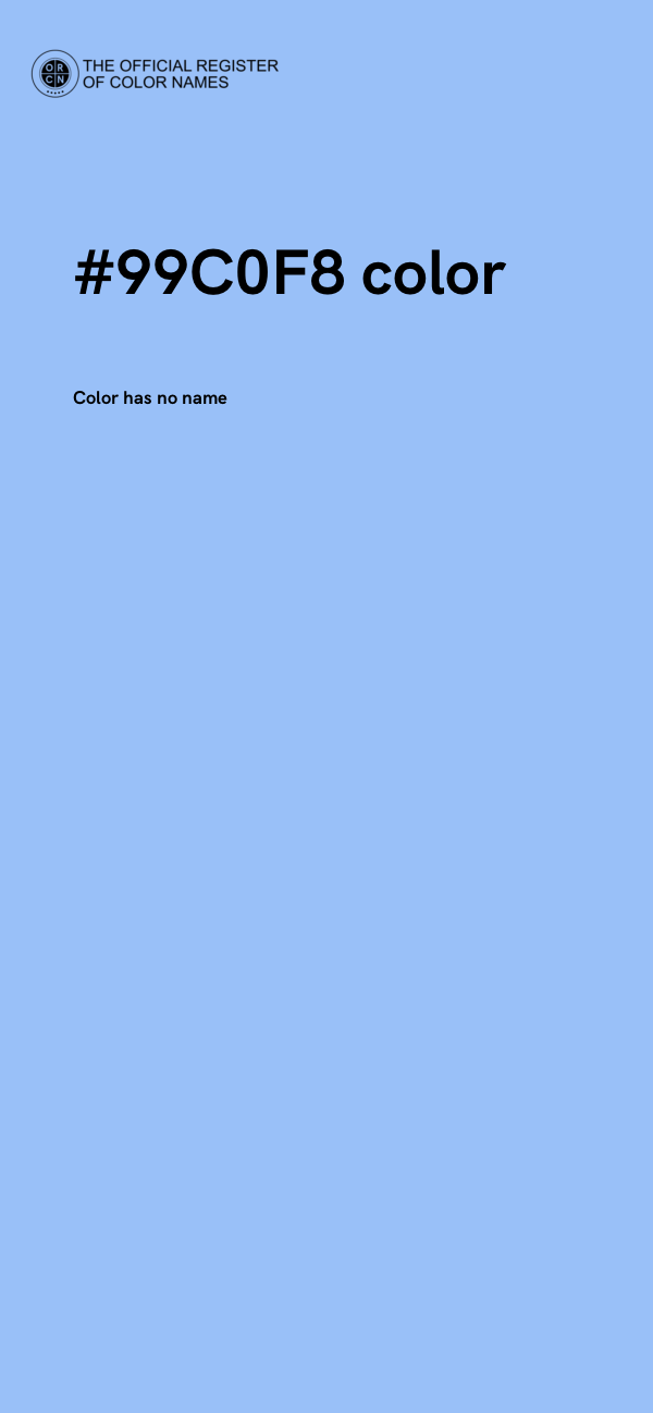 #99C0F8 color image