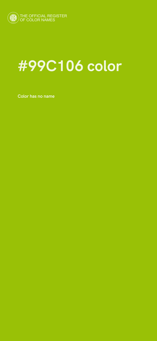 #99C106 color image