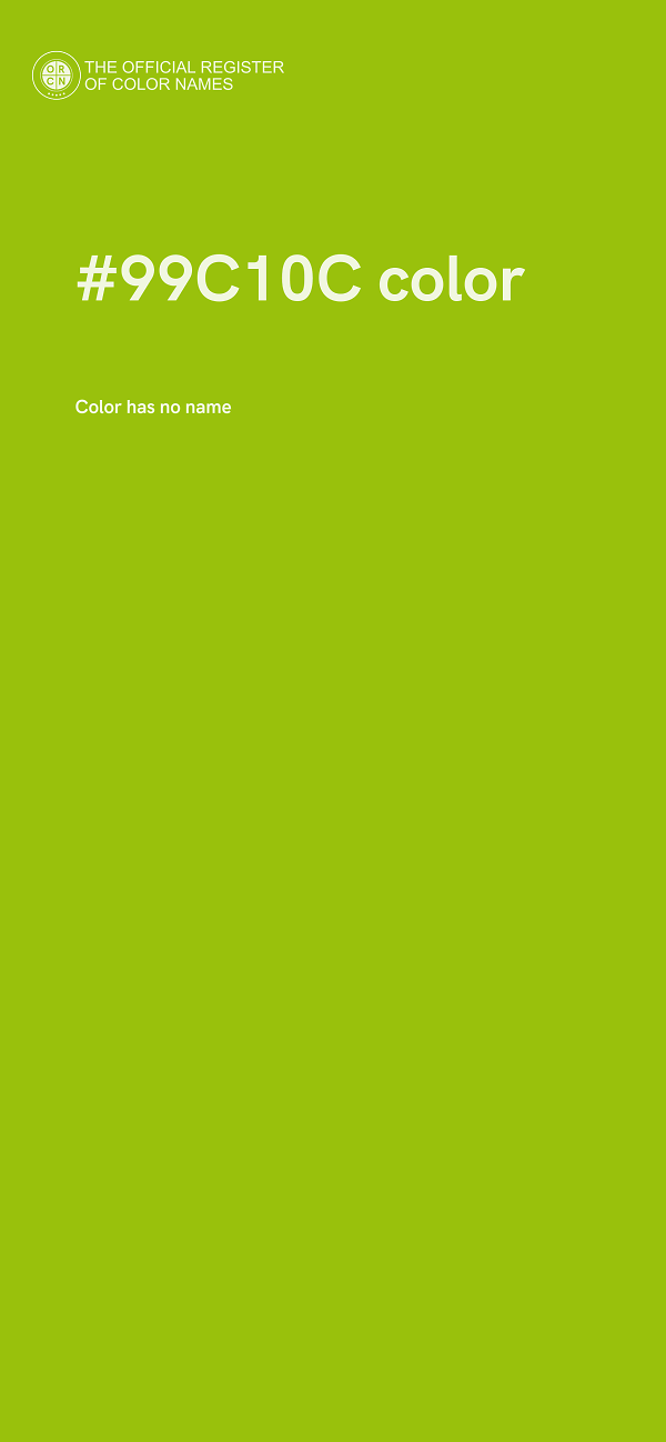 #99C10C color image