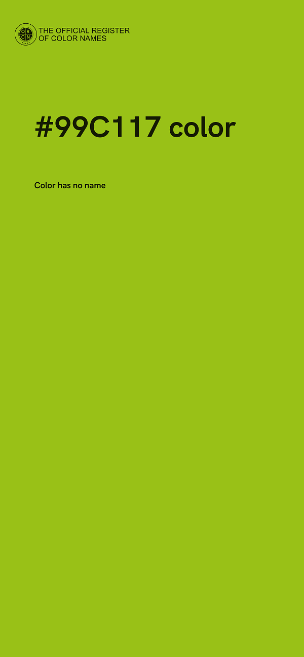 #99C117 color image