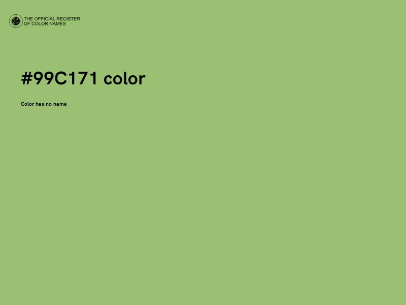 #99C171 color image