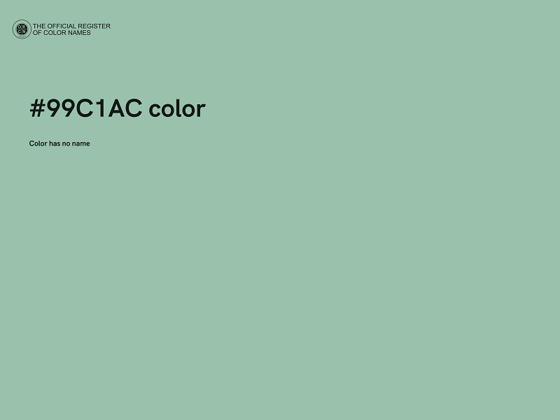 #99C1AC color image