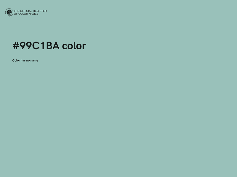 #99C1BA color image