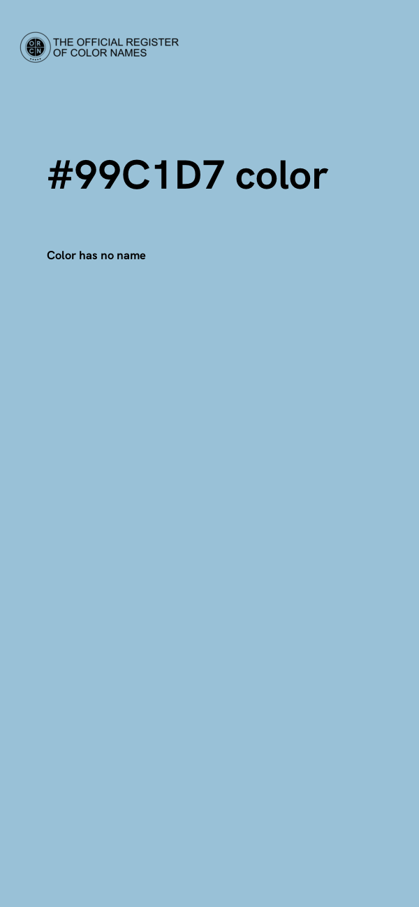#99C1D7 color image