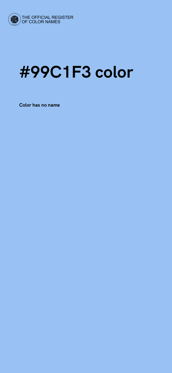 #99C1F3 color image