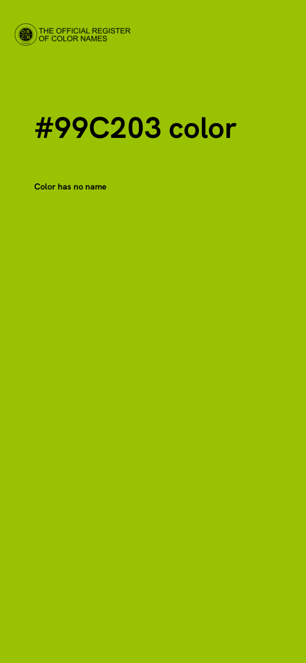 #99C203 color image