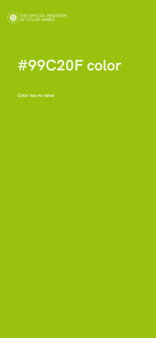 #99C20F color image