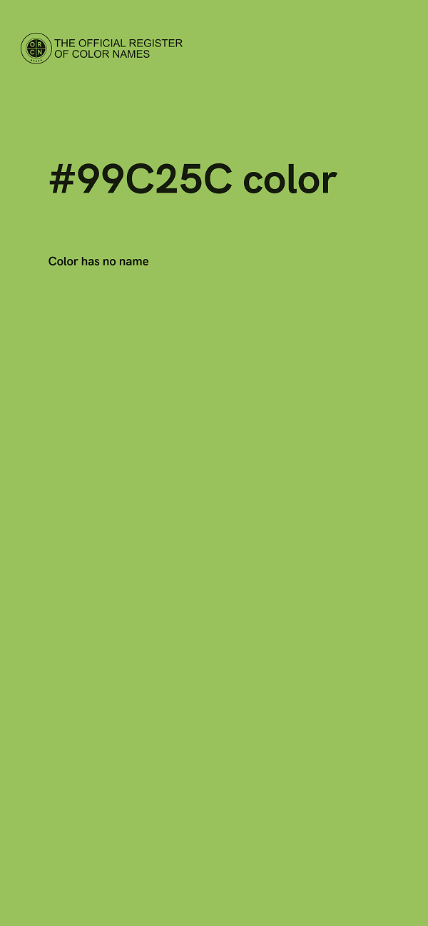 #99C25C color image