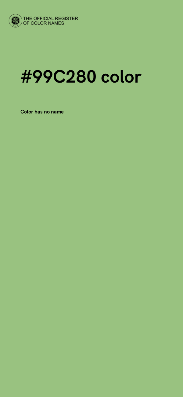 #99C280 color image