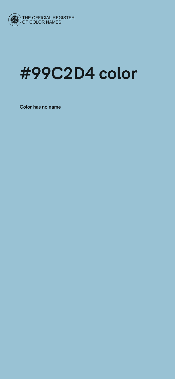 #99C2D4 color image