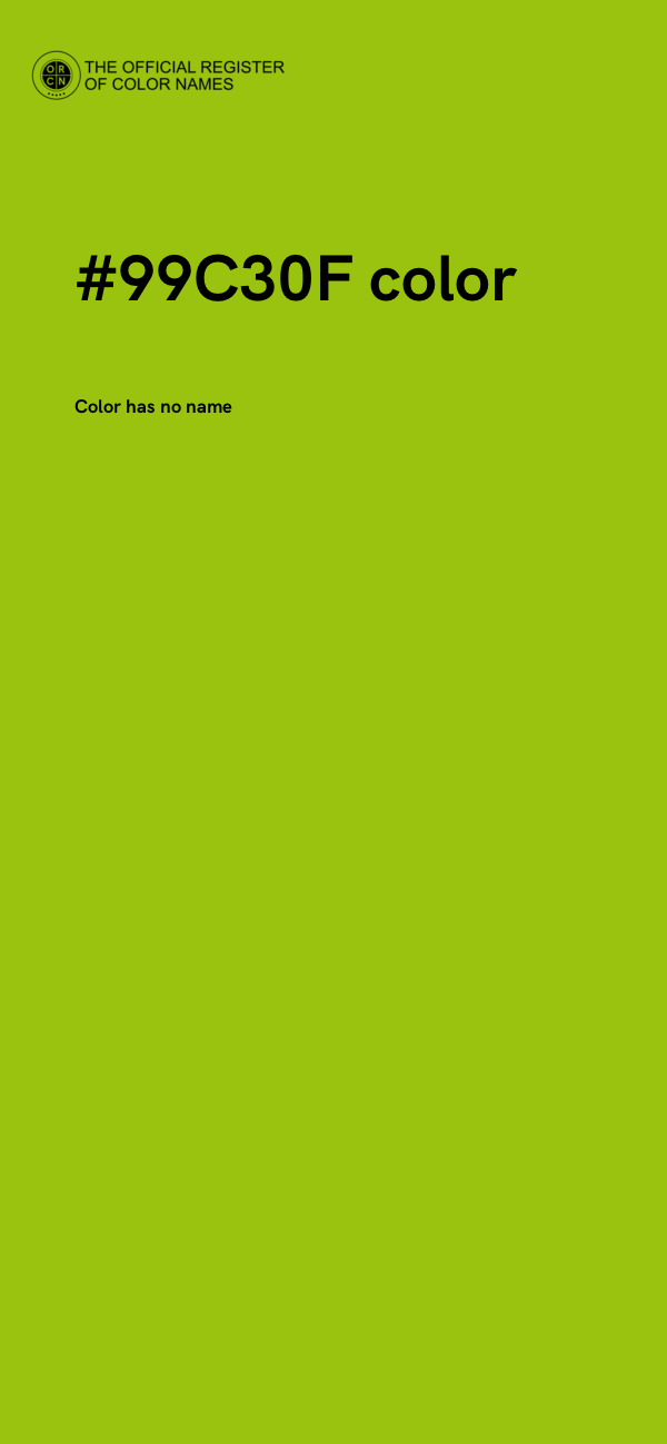 #99C30F color image