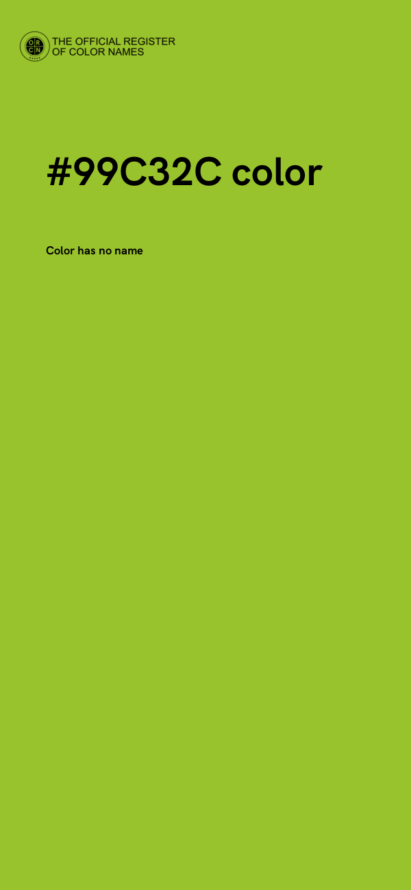 #99C32C color image