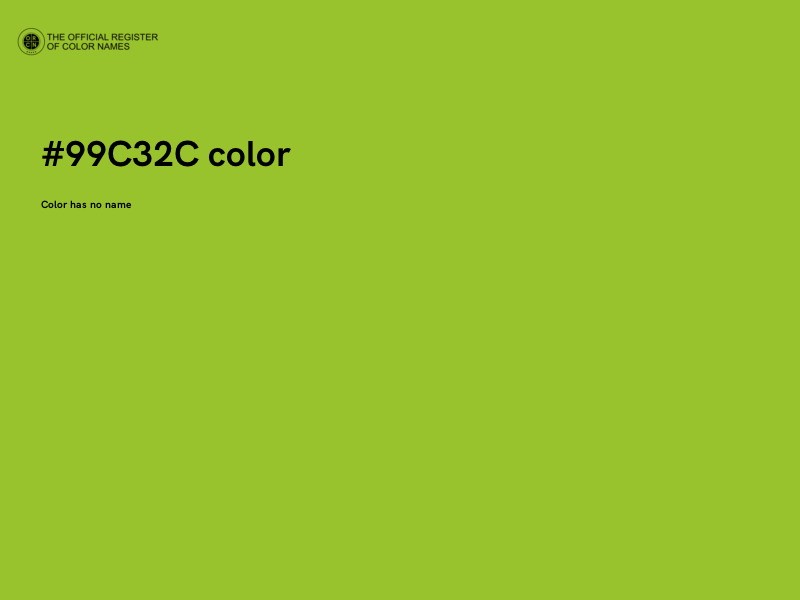#99C32C color image
