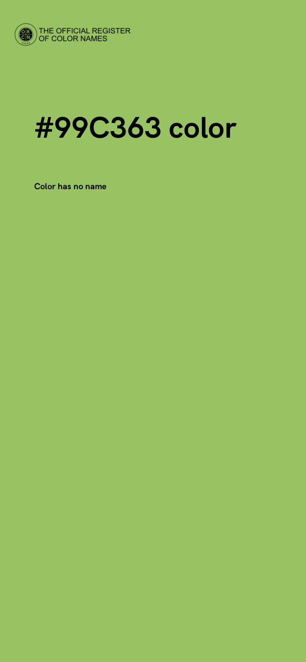 #99C363 color image