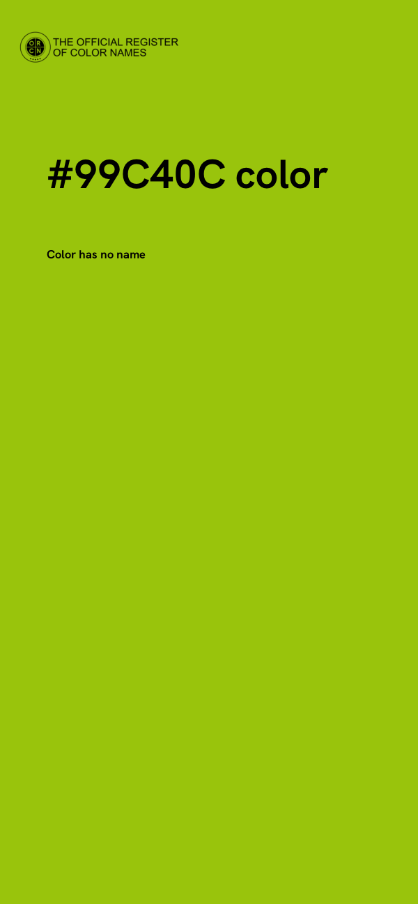 #99C40C color image